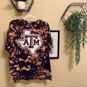 Custom Bleached A&M Adidas Tee